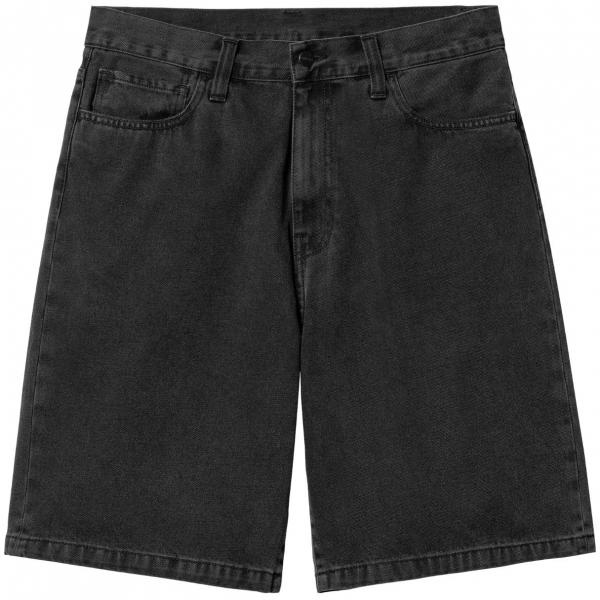 CARHARTT WIP LANDON SHORT BLACK (STONE WASHED)