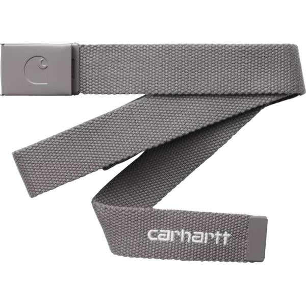 CARHARTT WIP C-LOGO BELT TONAL PORPHYRY/WHITE CINTURA