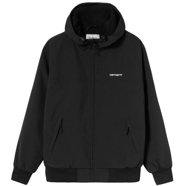 CARHARTT WIP HOODED SAIL JACKET BLACK/WHITE