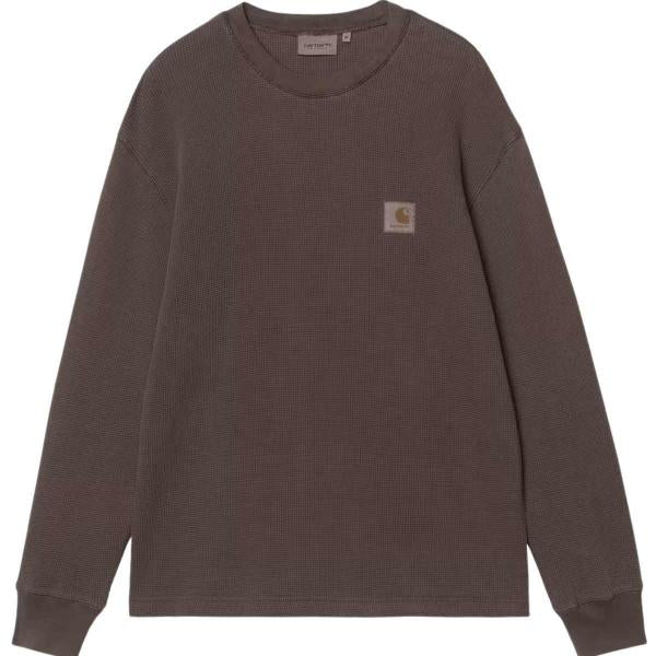 CARHARTT WIP L/S VISTA WAFFLE TOBACCO (GARMENT DYED) T-SHIRT