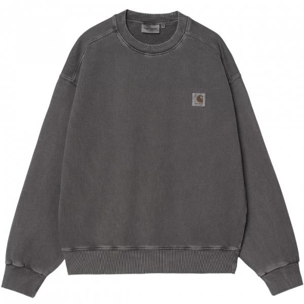 CARHARTT WIP NELSON SWEATSHIRT GRAPHITE (GARMENT DYED)