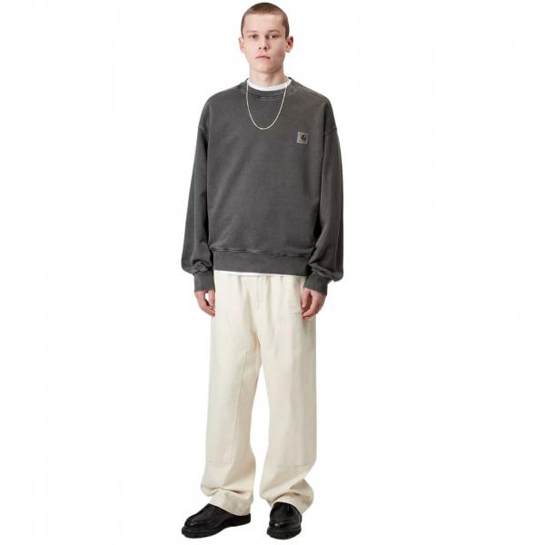 CARHARTT WIP NELSON SWEATSHIRT GRAPHITE (GARMENT DYED)
