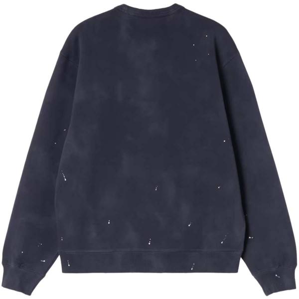 CARHARTT WIP PAINTER SWEATSHIRT DARK NAVY (DESTROY WASH/SPLATTER)