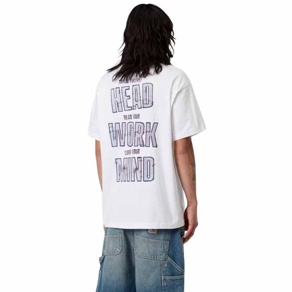 CARHARTT WIP S/S MIND YOUR HEAD WHITE T-SHIRT