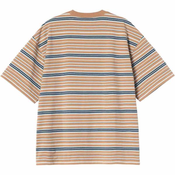 CARHARTT WIP S/S ZANE T-SHIRT STRIPE PEANUT