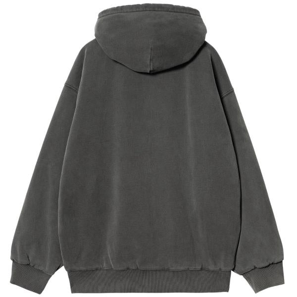 CARHARTT WIP HOODED VISTA JACKET BLACK (GARMENT DYED)