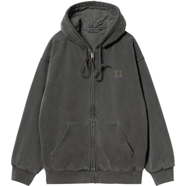 CARHARTT WIP HOODED VISTA JACKET BLACK (GARMENT DYED)