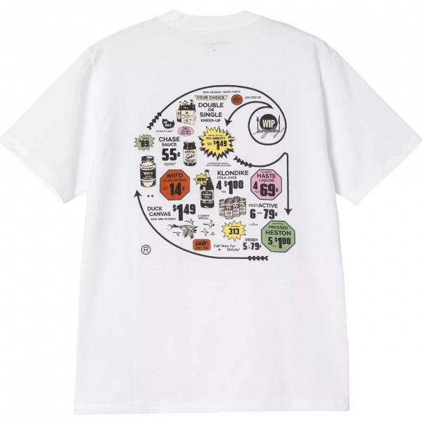 CARHARTT WIP S/S CATALOGUE C LOGO WHITE T-SHIRT