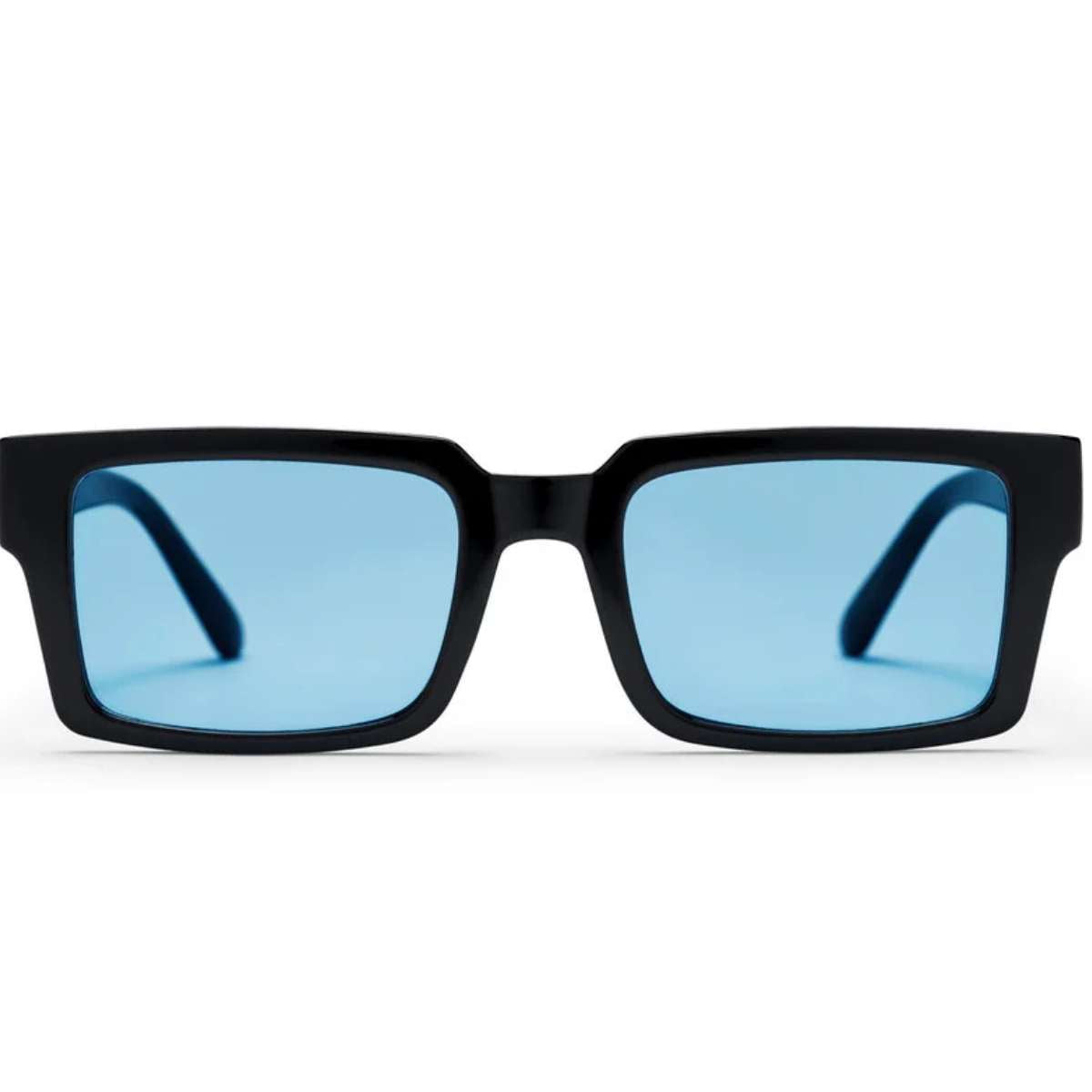 CHPO STELLAR SHINY BLACK LENTI LIGHT BLUE OCCHIALI DA SOLE