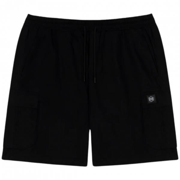 DOLLY NOIRE COTTON RIPSTOP CARGO BLACK EASYSHORTS