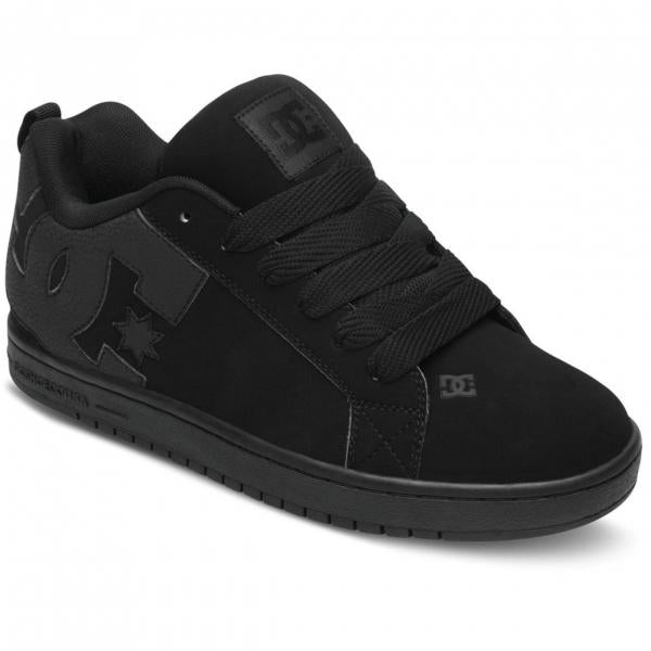 DC SHOES COURT GRAFFIK ALL BLACK SCARPE