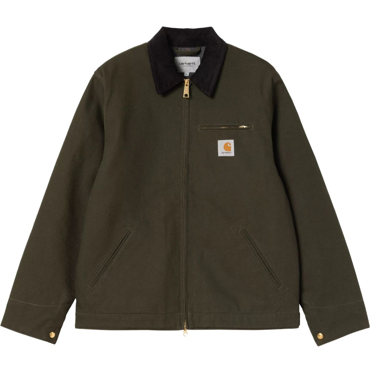 CARHARTT WIP DETROIT JACKET OLIVE/BLACK (RIGID)