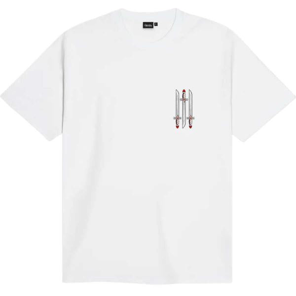 DOLLY NOIRE ASSO DI SPADE OUTLINE TEE WHITE T-SHIRT