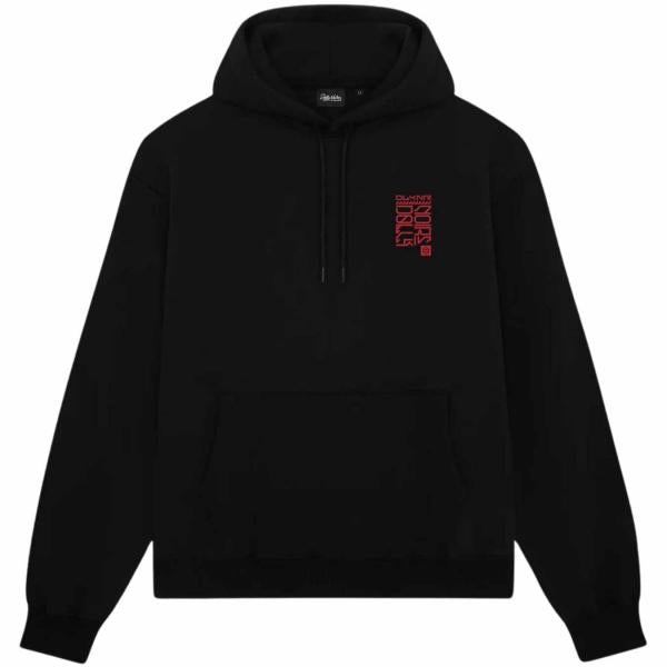 DOLLY NOIRE METAL GHEISHA HOODIE BLACK FELPA