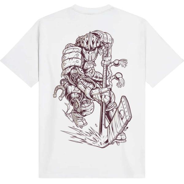 DOLLY NOIRE BLUR HOCKEY CYBORG TEE WHITE T-SHIRT