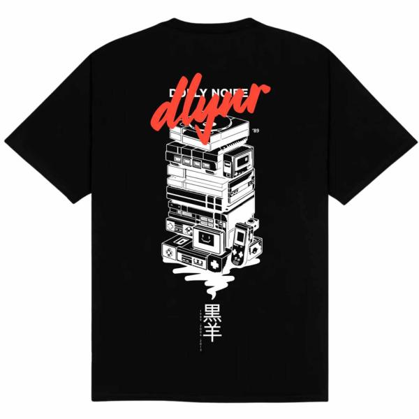 DOLLY NOIRE YOKAI CONSOLE TEE BLACK T-SHIRT