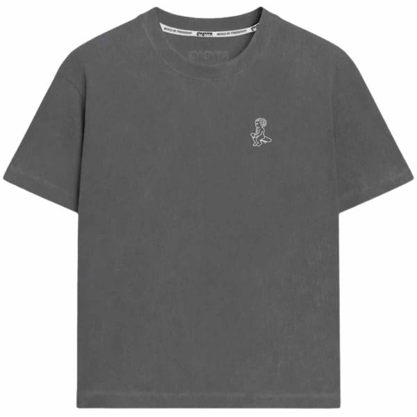 EMENTA IKON WASHED S/S GREY WASHED T-SHIRT