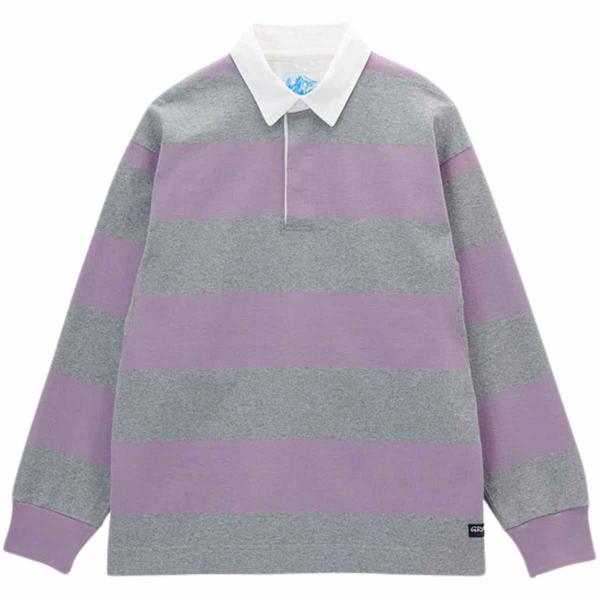 GRAMICCI LANGDON RUGBY SHIRT HEATHER / PURPLE