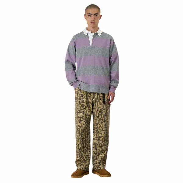 GRAMICCI LANGDON RUGBY SHIRT HEATHER / PURPLE
