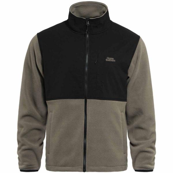 HORSEFEATHER DUVAL FLEECE SWEATHSHIRT TAUPE