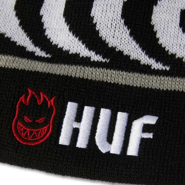 HUF X SPITFIRE SKULL BEANIE BLACK