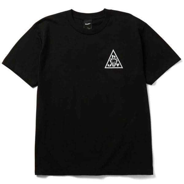 HUF X SPITFIRE STICKER TRIPLE TRIANGLE WHITE T-SHIRT