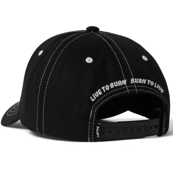 HUF X SPITFIRE UNION SNAPBACK HAT BLACK CAPPELLO