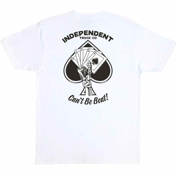 INDEPENDENT ROYAL FLUSH WHITE T-SHIRT