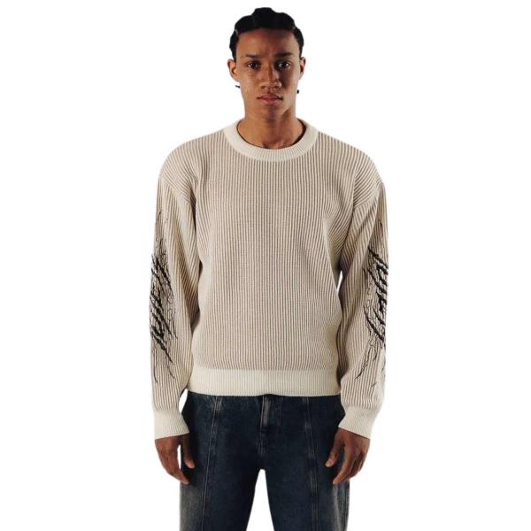 IUTER TRIBAL JUMPER IVORY MAGLIONE