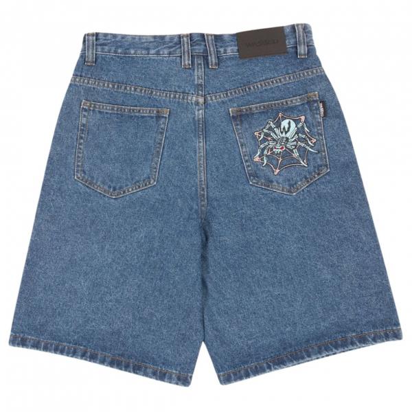 WASTED PARIS CASPER PREY SHORT WASHED BLUE