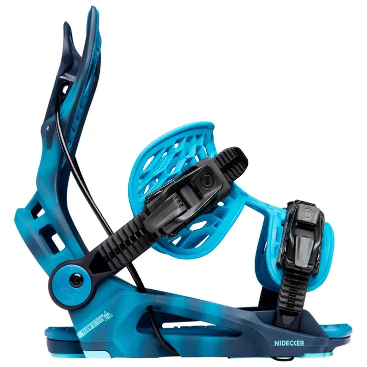 NIDECKER FLOW FENIX CYBER BLUE ATTACCHI SNOWBOARD