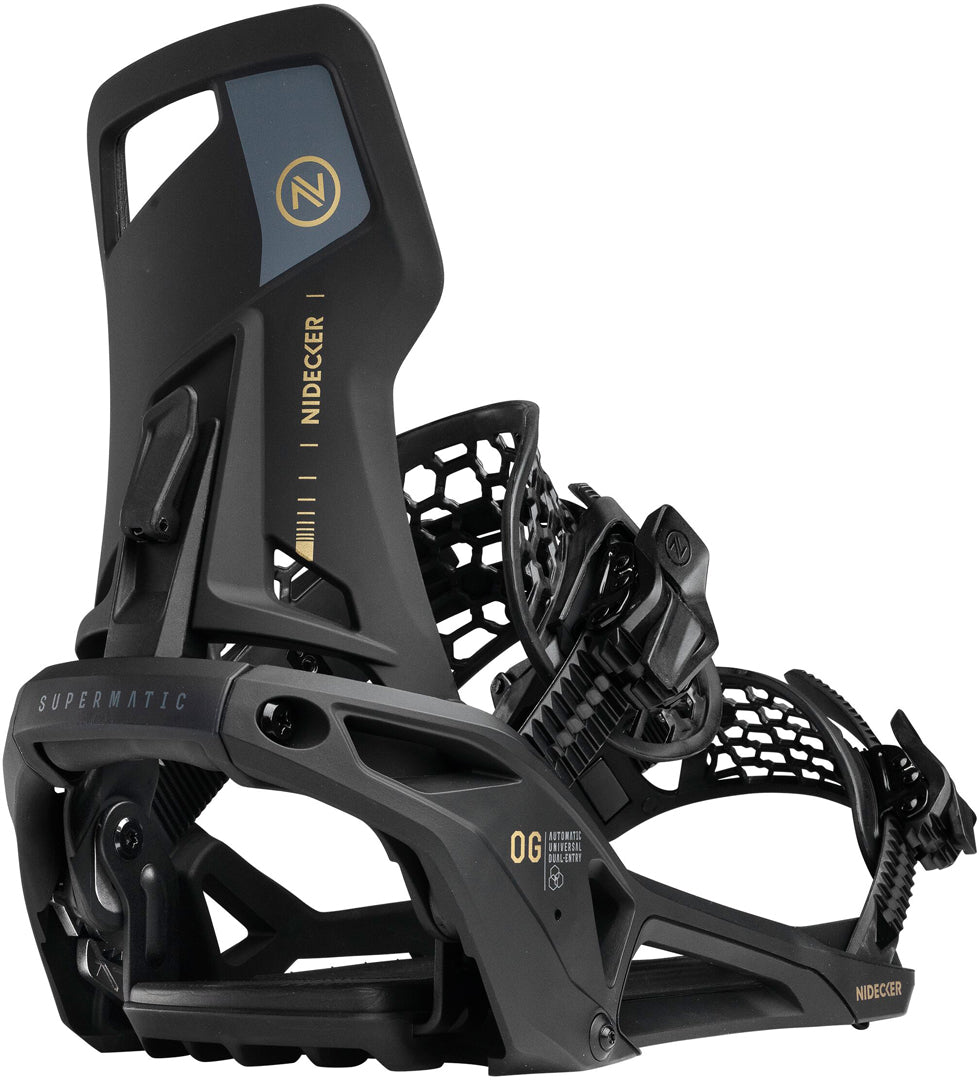 NIDECKER OG SUPERMATIC BLACK ATTACCHI SNOWBOARD