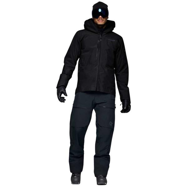 NORRONA LOFOTEN GORE-TEX INSULATED JACKET CAVIAR BLACK GIACCA SNOWBOARD