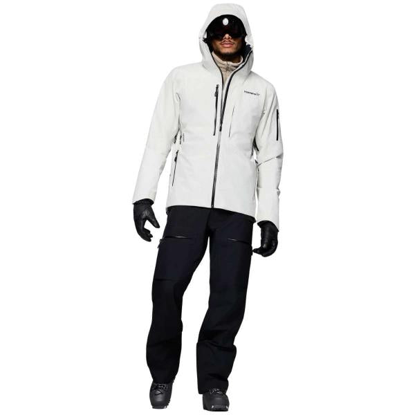 NORRONA LOFOTEN GORE-TEX INSULATED JACKET WHISPER WHITE GIACCA SNOWBOARD