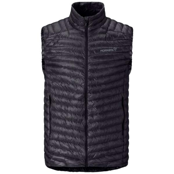 NORRONA TROLLVEGGEN DOWN800 SUPER LIGHT VEST CAVIAR BLACK SMANICATO