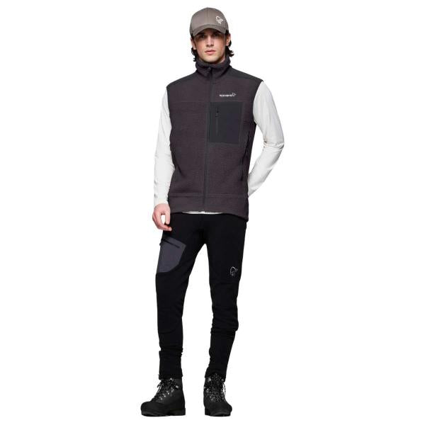 NORRONA TROLLVEGGEN WARM3 VEST PHANTOM SMANICATO IN PILE