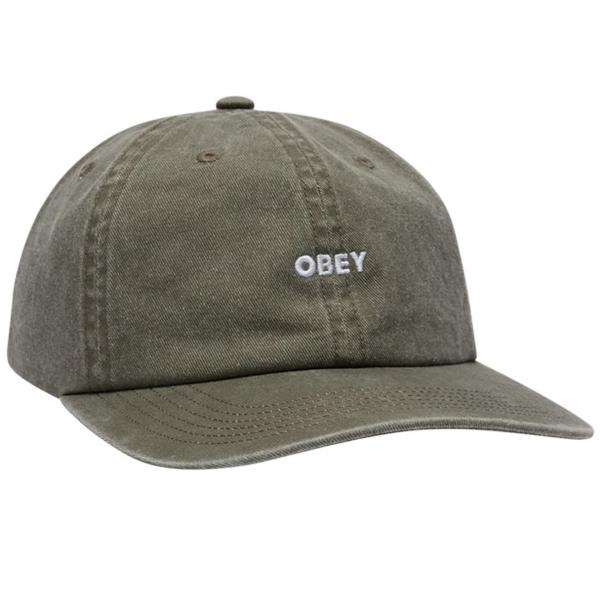 OBEY BOLD 6 PANEL PIGMENT OLIVE CAPPELLO