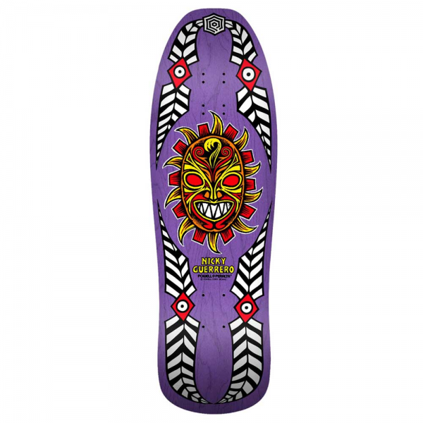POWELL PERALTA GUERRERO MASK PURPLE 10.28" TAVOLA SKATEBOARD