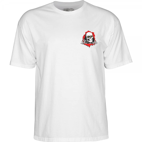 POWELL PERALTA SUPPORT YOUR LOCAL WHITE T-SHIRT