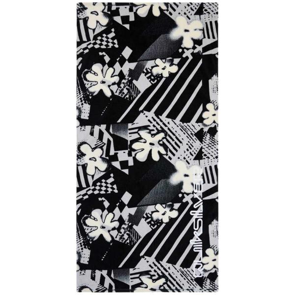 QUIKSILVER FRESHNESS TOWEL TELO MARE BLACK MOMENTUM