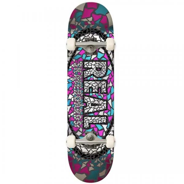 REAL CLASSIC OVAL MOSAIC 7.3" SKATEBOARD COMPLETO BAMBINO