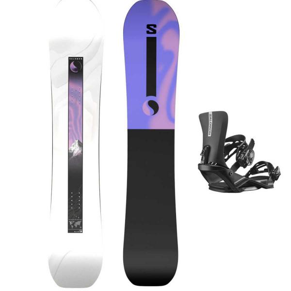 SALOMON BLISS SNOWBOARD + ATTACCHI RHYTM