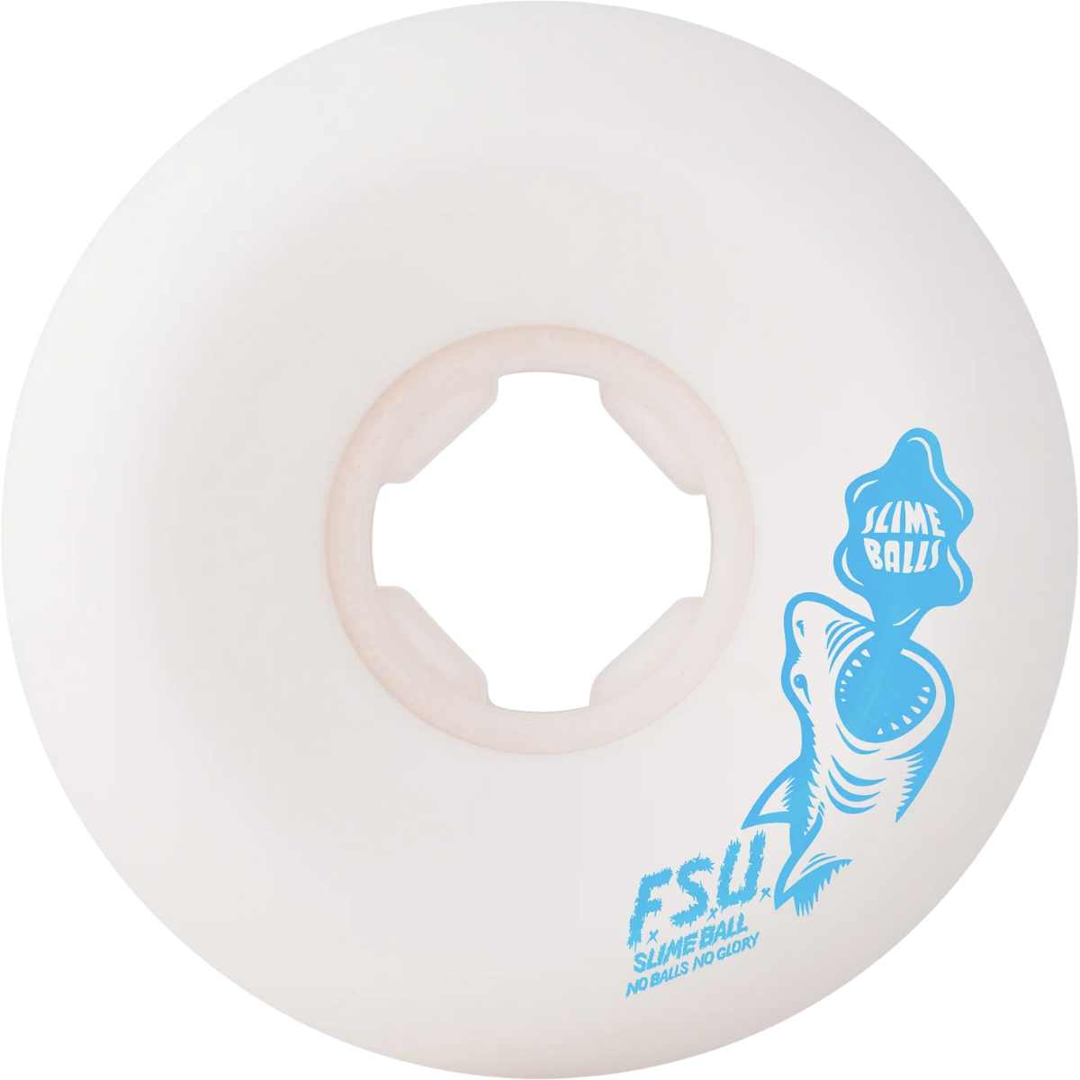 SLIME BALLS HERITAGE SHARK SPEW VOMITS WHITE - 97A RUOTE SKATEBOARD