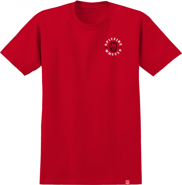 SPITFIRE BIGHEAD CLASSIC RED/WHITE T-SHIRT