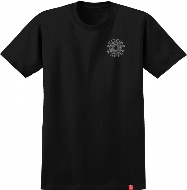 SPITFIRE CLASSIC 87 SWIRL BLACK/METALLIC T-SHIRT