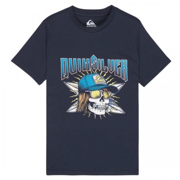QUIKSILVER SOUND ON DARK NAVY T-SHIRT BAMBINO