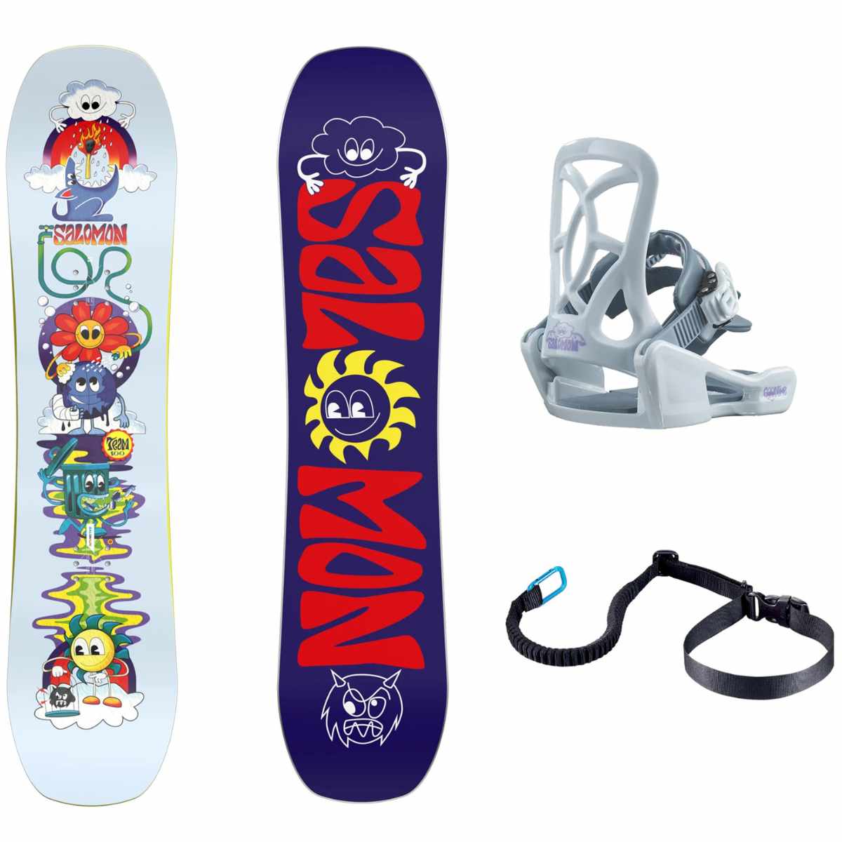 SALOMON TEAM PACKAGE 90 TAVOLA E ATTACCHI SNOWBOARD BAMBINO