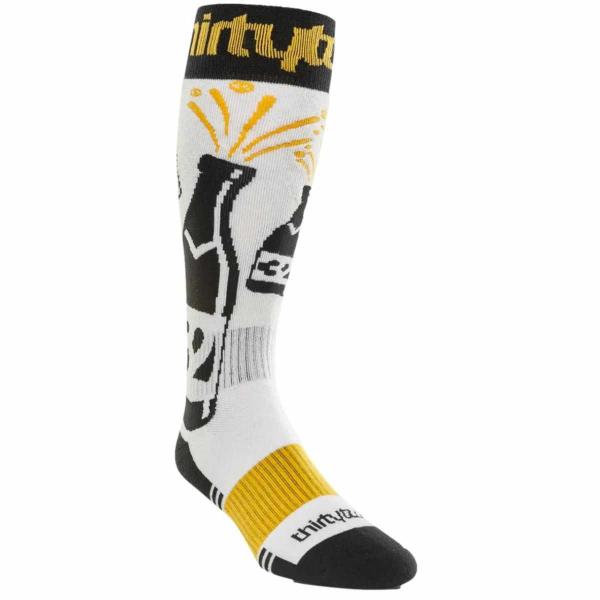 THIRTYTWO DOUBLE YELLOW/WHITE CALZINI SNOWBOARD