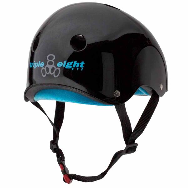 TRIPLE 8 DUAL CERTIFIELD ALL BLACK GLOSSY CASCO