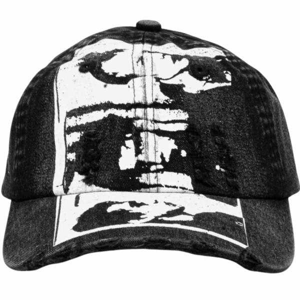 WASTED PARIS TAUNT RIPPED CAP FADED BLACK CAPPELLO